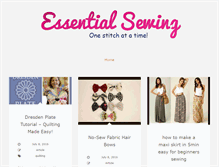 Tablet Screenshot of essentialsewing.com